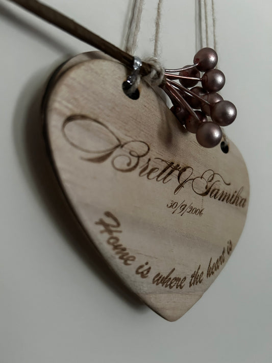 Custom Hanging Heart